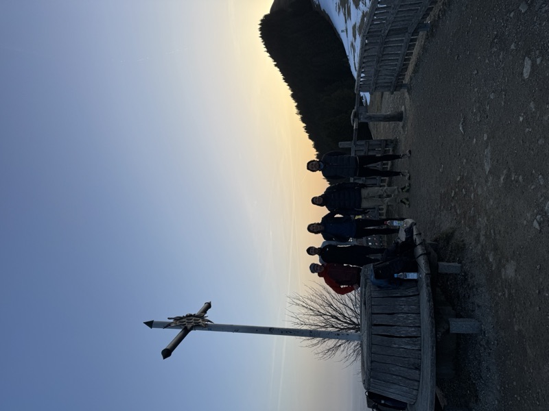 Gipfelkreuz bei Sonnenuntergang